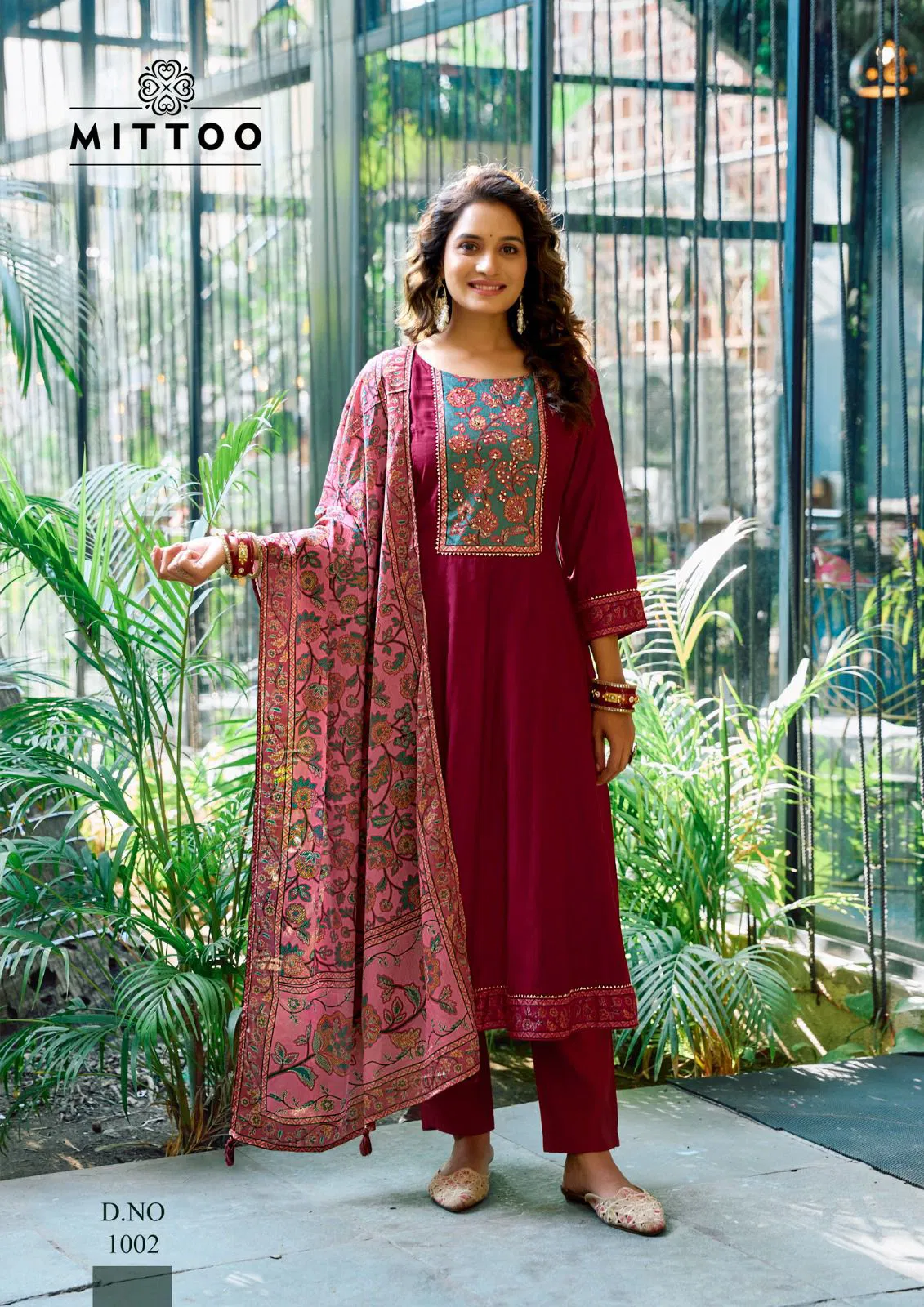 Muskaan By Mittoo Modal Silk Kurti With Bottom Dupatta Suppliers In India